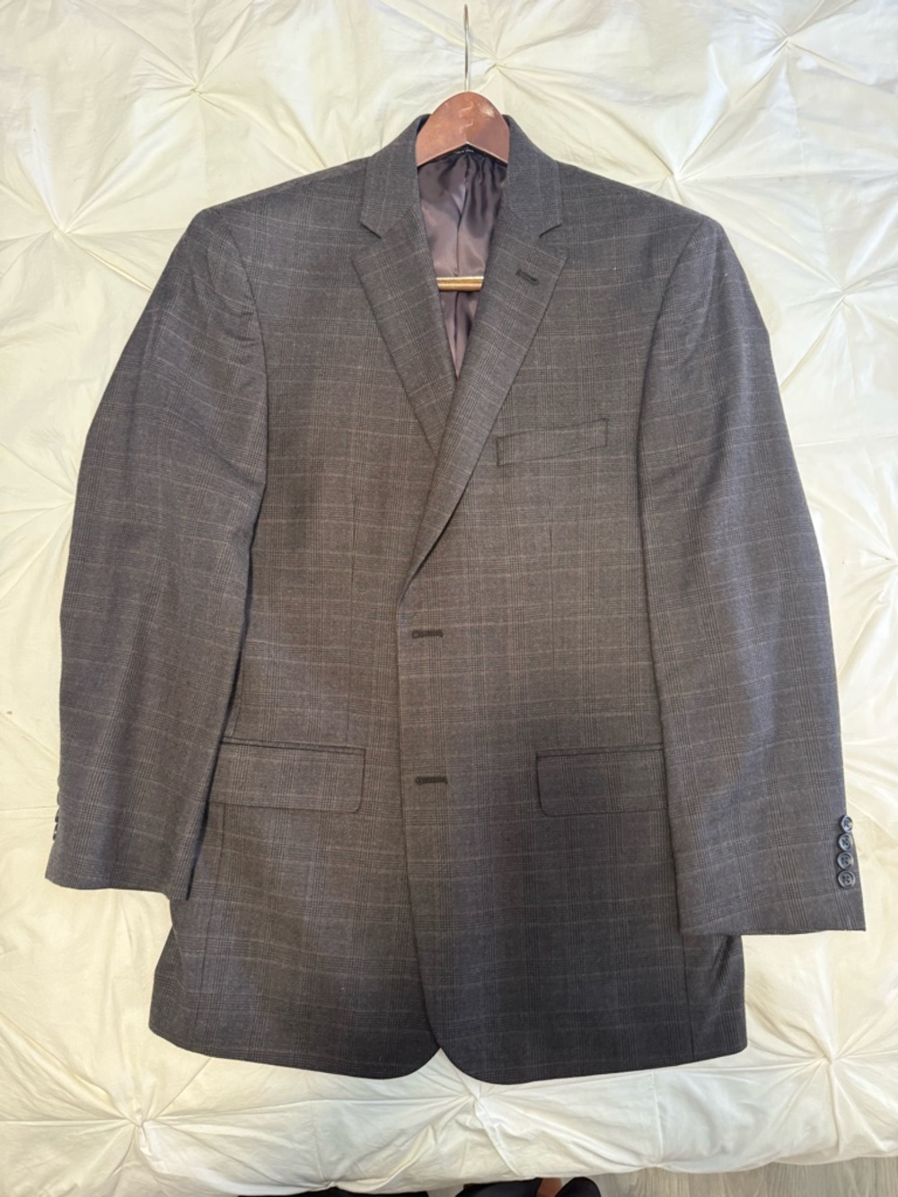 Jos. A. Bank Signature Collection Charcoal Gray Windowpane Sport Coat